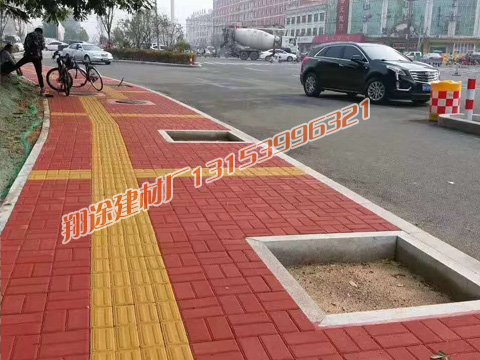 荷兰砖路面施工